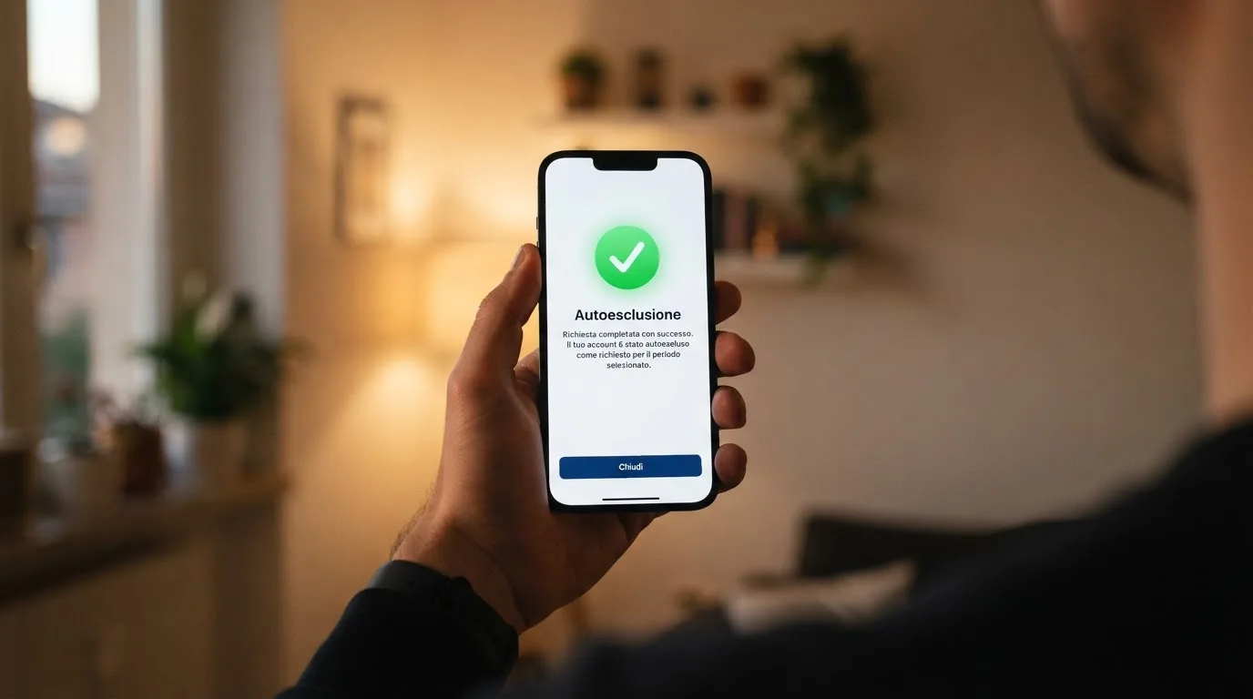Mano che tiene uno smartphone accanto a una finestra, luce serale tranquilla — casino online sanremo